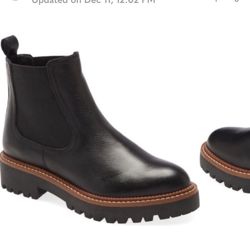 Caslon miller Chelsea boots 7.5 black leather